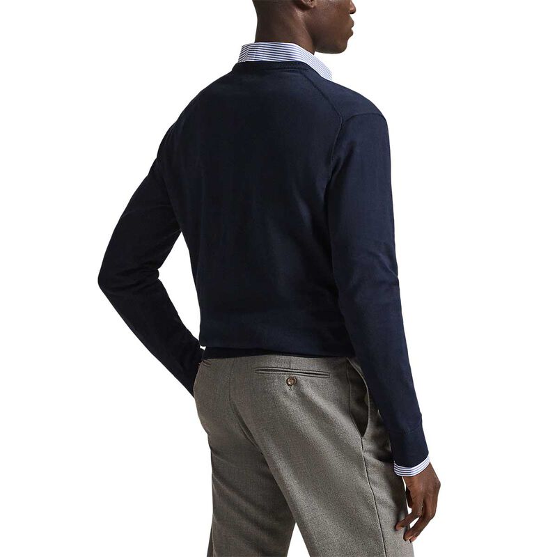 Polo Ralph Lauren Slim Fit Cotton V-Neck Sweater image number 1